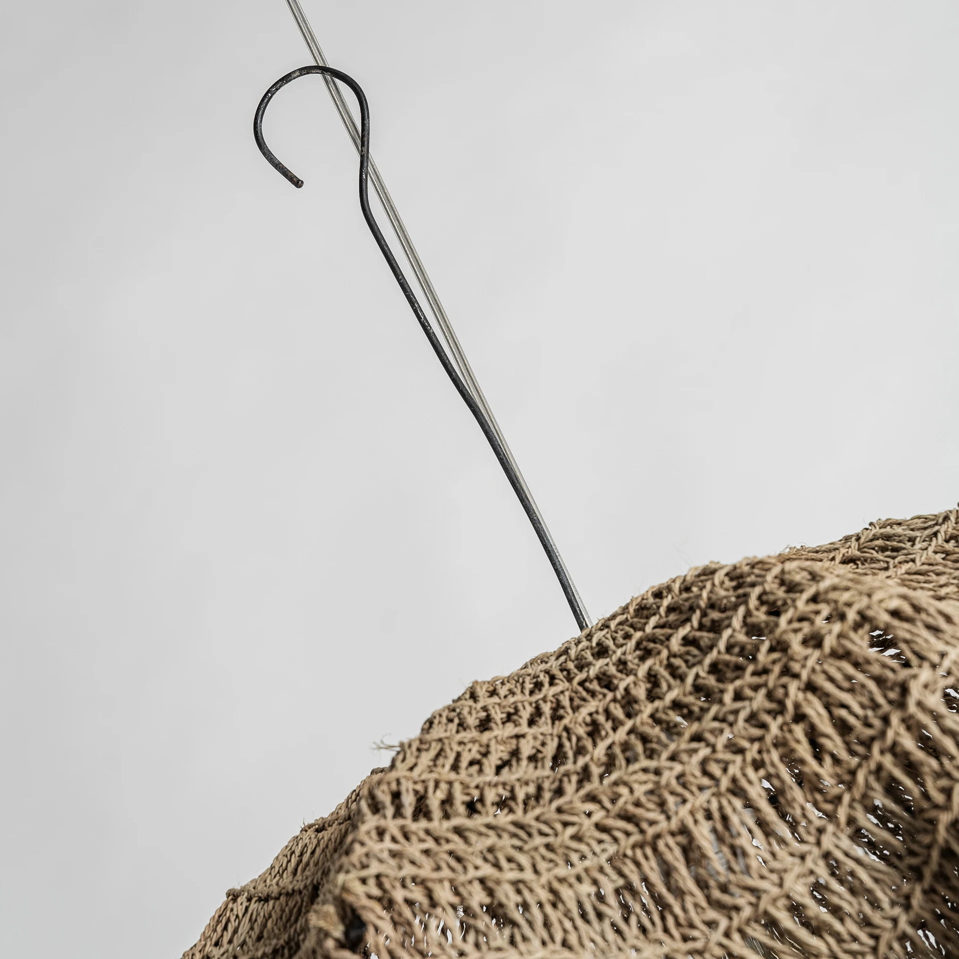 Lustra din Fibra Naturala, Maro, 58x58x85 cm, Stil Boho - VicalHome 35350 [24]