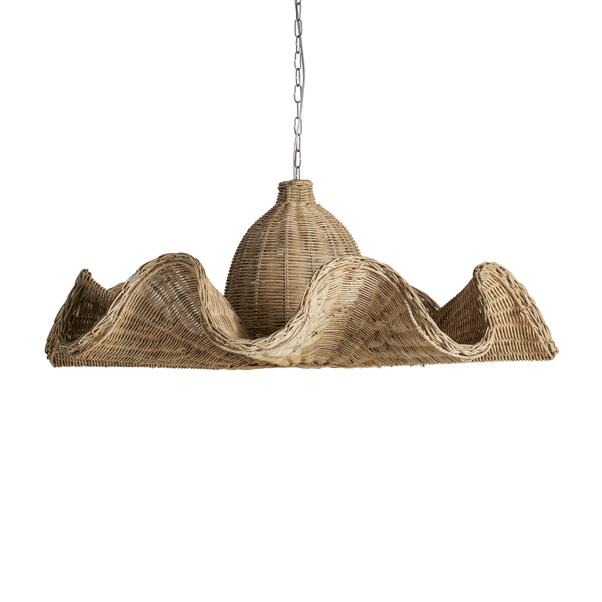 Lustra din Ratan, Maro, 96x96x42 cm, Stil Boho - VicalHome 35355 [7]