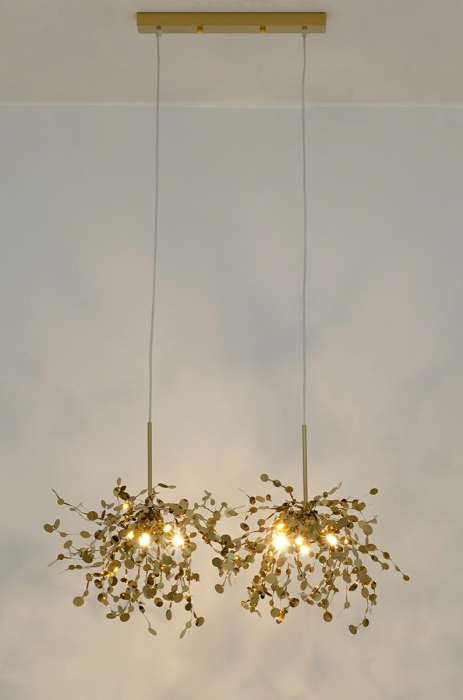 Lustra eleganta design lux Anastasie 2 piese, argintiu/auriu, JD8653-2.CHROM - King [10]