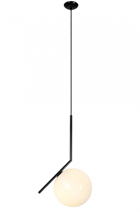 Lustra eleganta design modern Eliot 20 cm, alb/negru, MD10563-1-200T.BLACK - King [3]