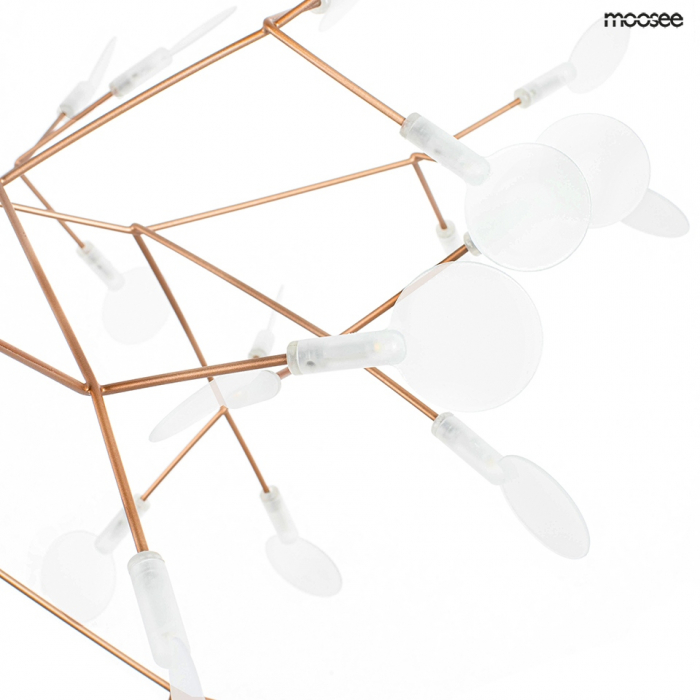 Lustra eleganta design modern Rochelle Ball 72x53 cm, cupru/negru/ auriu, MSE010100203 - King [5]
