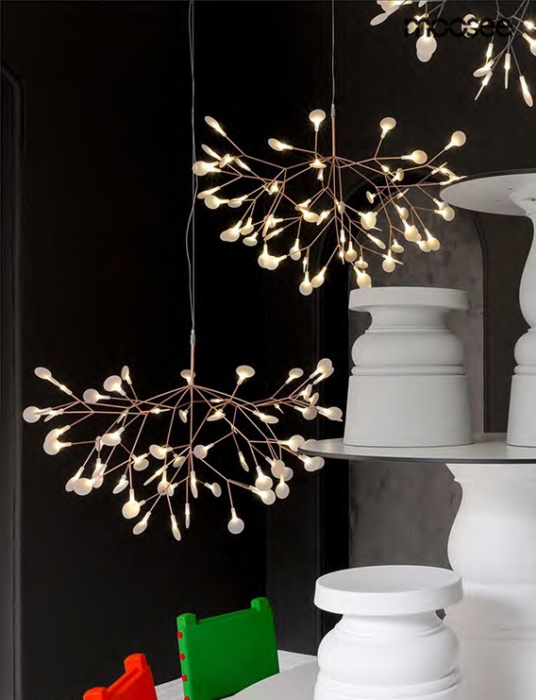 Lustra eleganta design modern Rochelle Ball 72x53 cm, cupru/negru/ auriu, MSE010100203 - King [8]