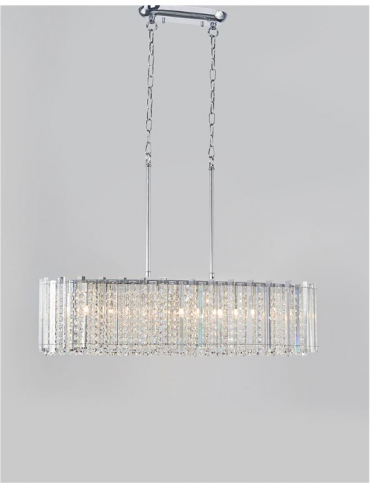Lustra eleganta lux cu cristale Monti, din sticla, 86 cm, 9046506 - Novaluce [6]