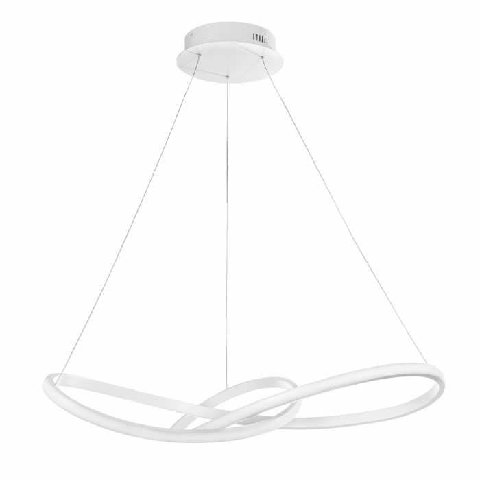 Lustra eleganta premium Loop aurie/alba Ø72 cm, forma bucla design modern, 1701101002 - Novaluce [6]