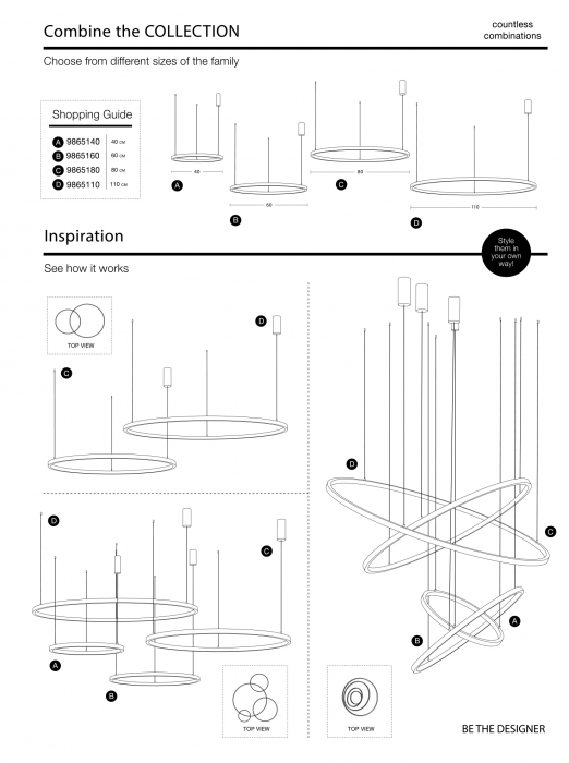 Lustra eleganta rotunda aurie cu cristale Draha Ø40/60/80/110 cm, LED dimabil, 9285401 - Novaluce [21]