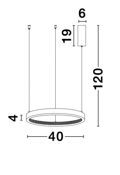 Lustra eleganta rotunda aurie cu cristale Draha Ø40/60/80/110 cm, LED dimabil, 9285401 - Novaluce [3]
