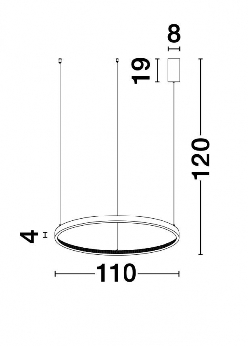 Lustra eleganta rotunda aurie cu cristale Draha Ø40/60/80/110 cm, LED dimabil, 9285401 - Novaluce [19]
