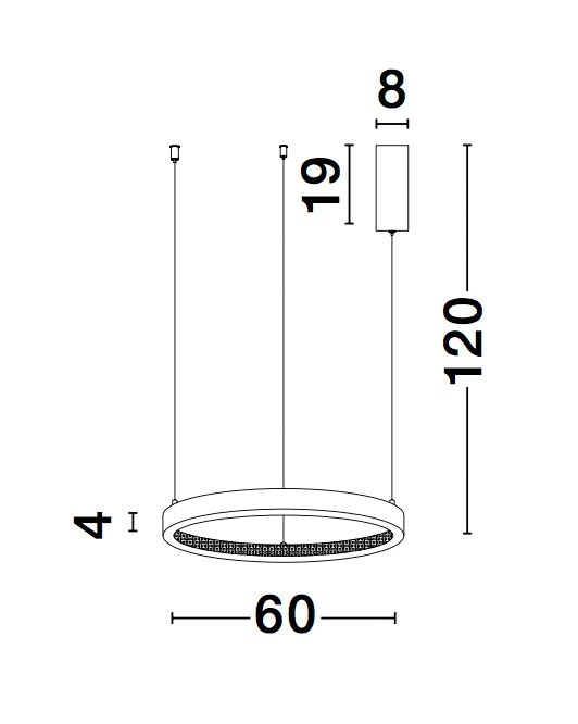 Lustra eleganta rotunda neagra cu cristale Draha Ø40/60/80/110 cm, LED dimabil, 9865110 - Novaluce [16]