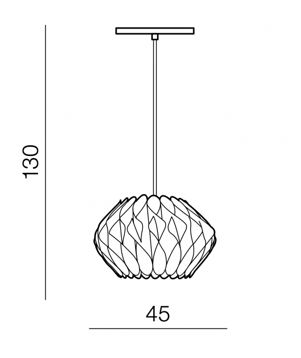 Lustra eleganta tip pendul bej/gri Asim 45/55 cm, design modern, AZ 2381 - Azzardo [6]