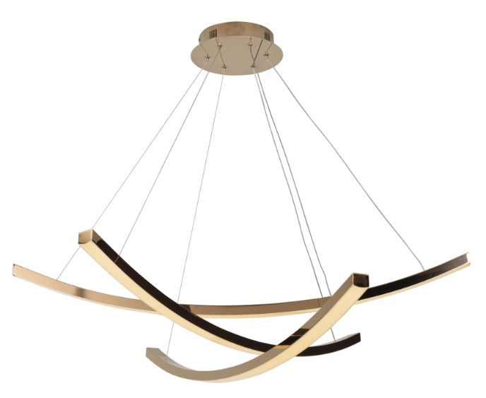 Lustra iluminare LED dimabila finisaj cupru Gezzo Ø 106 cm otel inoxidabil/acril, P0312D - Maxlight [2]