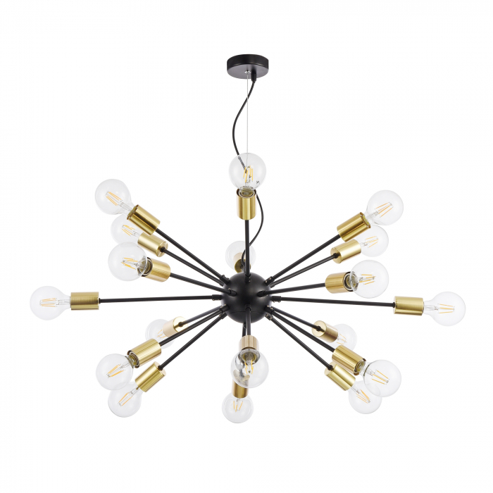 Lustra Jackson T546PL-18B, 18xE27, neagra, IP20, Maytoni [5]