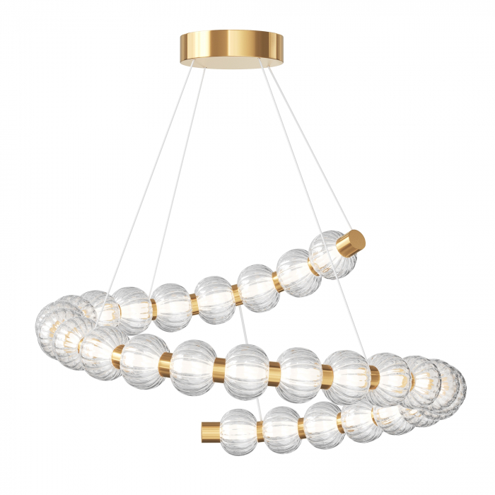 Lustra LED Amulet MOD555PL-L35G3K, 40W, 1900lm, lumina calda, IP20, aurie+transparenta, Maytoni [1]