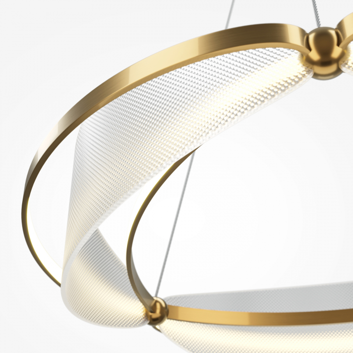 Lustra LED Breeze MOD281PL-L45BS3K, 45W, 2700lm, lumina calda, IP20, aurie+transparenta, Maytoni [2]