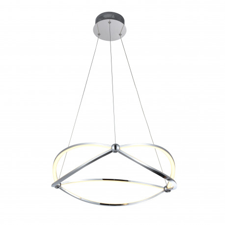 Lustra LED crom/aur roz Diama Ø 57 cm, metal, inaltime reglabila, 757232 - Schuller [5]