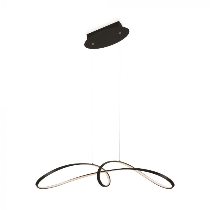 Lustra LED Curve MOD156PL-L52B4K, 42W, 2800lm, lumina neutra, IP20, neagra, Maytoni [1]