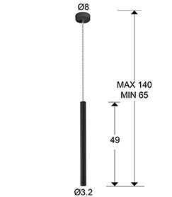 Lustra LED dimabila tip pendul cilindric diverse culori Kimber, metal, inaltime reglabila, 373075 - Schuller [4]
