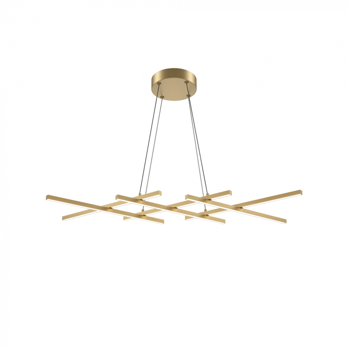 Lustra LED Halo MOD244PL-L50BSK, 40W, 800lm, lumina calda+neutra, IP20, aurie, Maytoni [1]