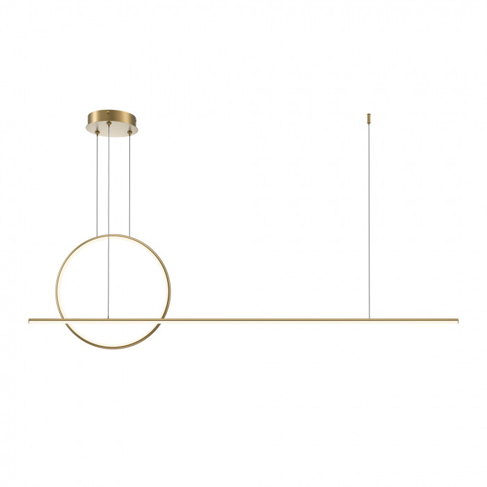 Lustra LED Halo MOD247PL-L49BSK, 40W, 2100lm, lumina calda, IP20, aurie, Maytoni [1]