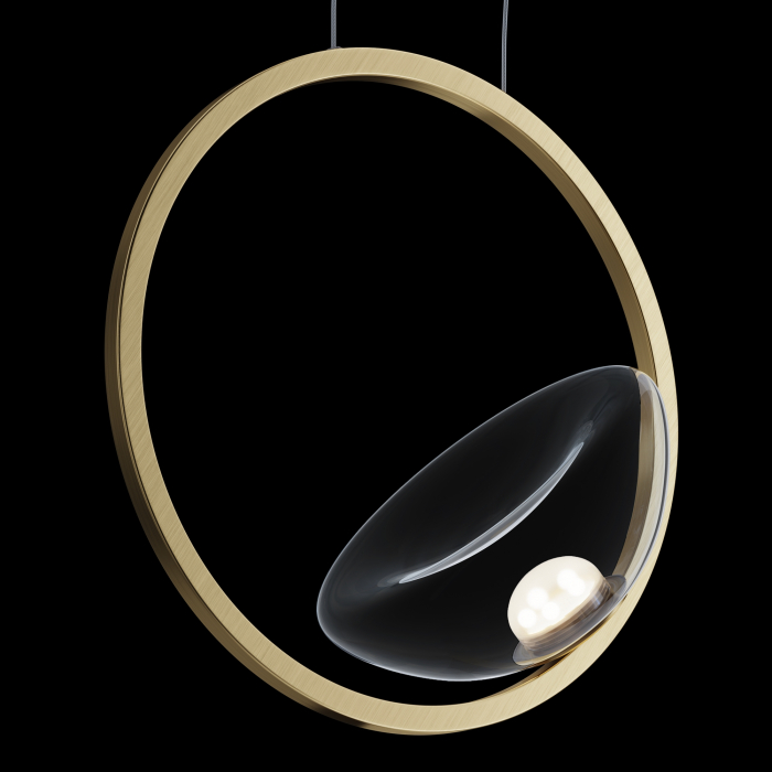Lustra LED Lunare MOD327PL-L5BS3K, 5W, 450lm, lumina calda, IP20, aurie, Maytoni [3]