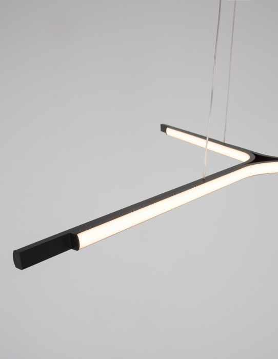 Lustra LED neagra stil minimalist Aminta 102 cm, aluminiu, 9100145 - Novaluce [2]