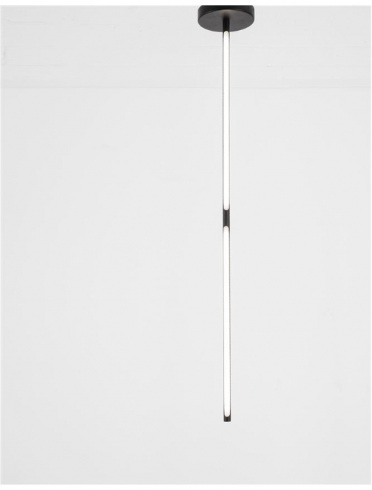Lustra LED premium neagra Stick rotativa, din metal, 113 cm, 9183252 - Novaluce [2]