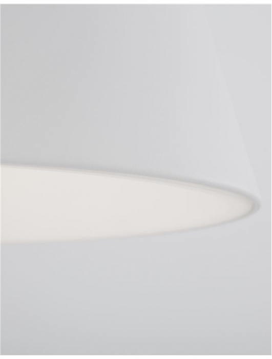 Lustra LED rotunda neagra/alba Ella Ø 45 cm, pendul metal, inaltime reglabila, 9077881 - Novaluce [15]