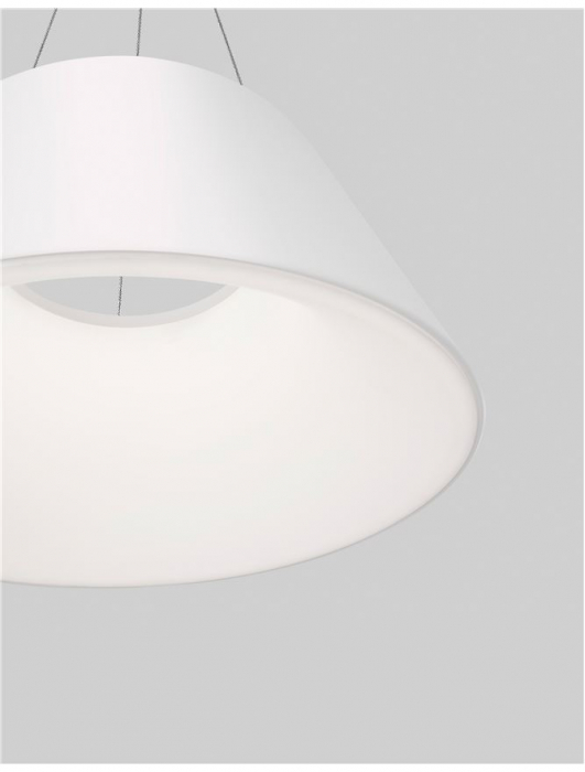 Lustra LED rotunda neagra/alba Ella Ø 45 cm, pendul metal, inaltime reglabila, 9077881 - Novaluce [11]