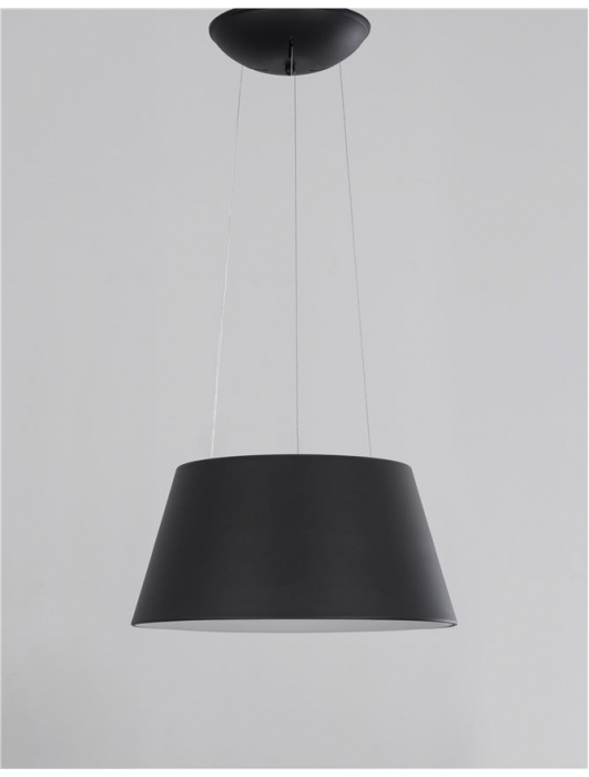 Lustra LED rotunda neagra/alba Ella Ø 45 cm, pendul metal, inaltime reglabila, 9077881 - Novaluce [3]