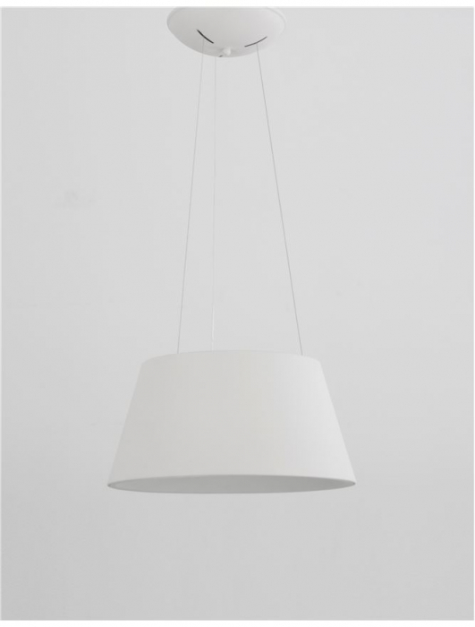 Lustra LED rotunda neagra/alba Ella Ø 45 cm, pendul metal, inaltime reglabila, 9077881 - Novaluce [14]