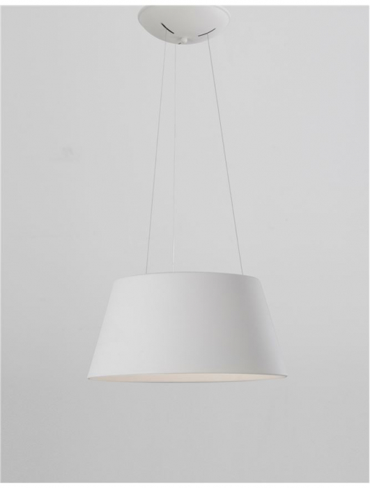 Lustra LED rotunda neagra/alba Ella Ø 45 cm, pendul metal, inaltime reglabila, 9077881 - Novaluce [13]