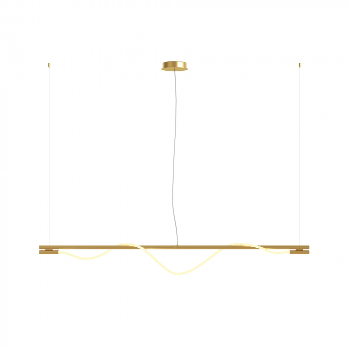 Lustra LED Tau MOD166PL-L20G3K, 21W, 910lm, lumina calda, IP20, aurie, Maytoni [2]