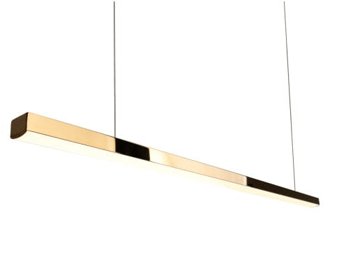Lustra liniara aurie LED dimabil Linda 100x3,6 cm metal/acril, inaltime reglabila, P0425D - Maxlight [2]
