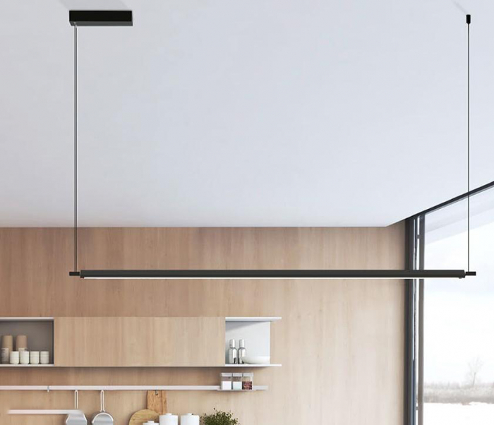 Lustra liniara dimabila LED reglabil Sonal 132,4 cm, metal negru, design modern, AZ 3203 - Azzardo [7]