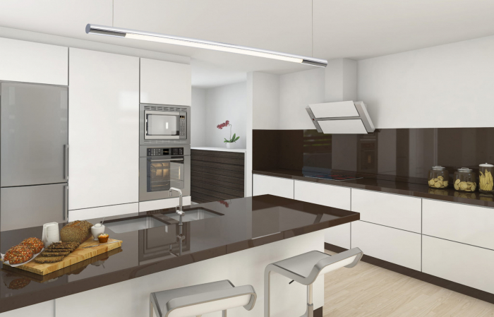Lustra liniara diverse finisaje LED Tonia 100 cm, metal/acril, inaltime reglabila, P0354 - Maxlight [6]