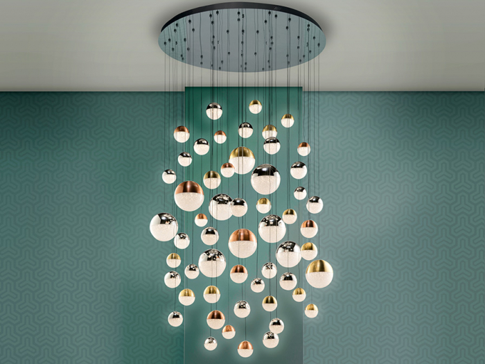 Lustra lux 55 pendule glob Dalos Ø140 cm, iluminare LED dimabila control Bluetooth, 794691B - Schuller [4]