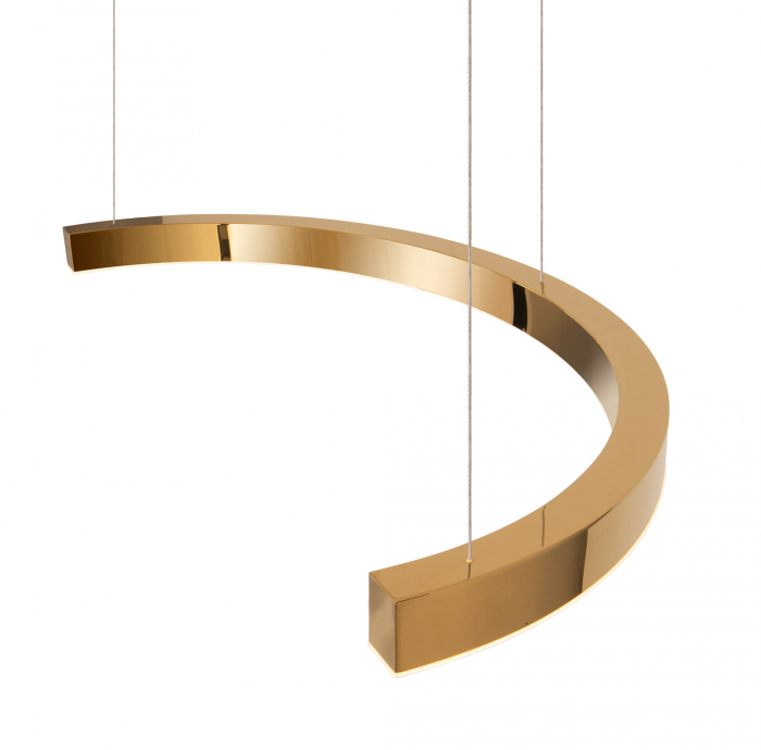 Lustra lux aurie semicerc LED dimabil Kora 100x41,6 cm, metal/acril, inaltime reglabila, P0422D - Maxlight [2]