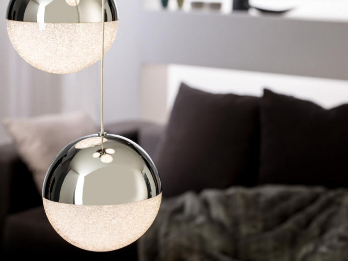 Lustra lux dimabila rotunda crom/colorata Dalos, Ø 33 cm, 5 globuri LED, inaltime reglabila, 793534 - Schuller [5]