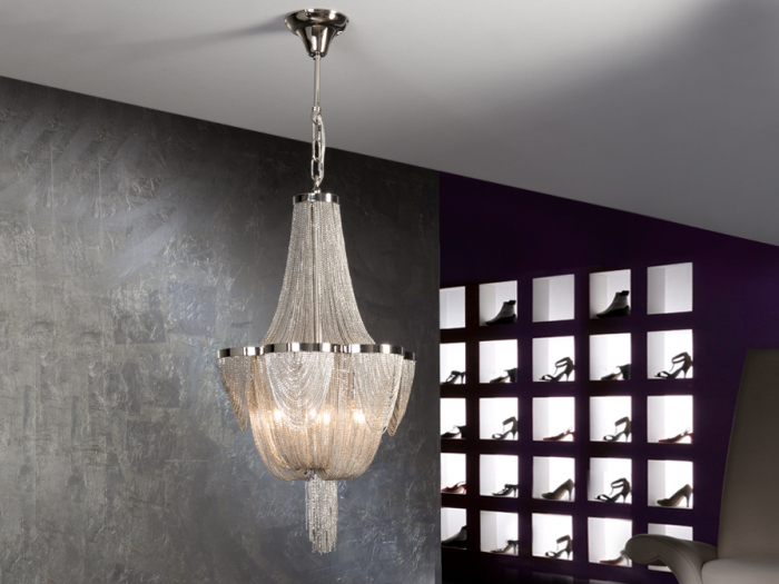 Lustra lux extravaganta lanturi metalice Naja Ø 35/55/68/86 cm, inaltime reglabila, 872853 - Schuller [6]