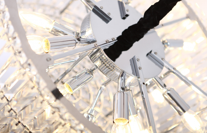 Lustra lux rotunda Clarissa Ø 40/60/80 cm metal/sticla, inaltime reglabila, P0268 - Maxlight [2]