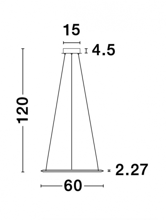 Lustra lux rotunda crom cu cristale Avone, 1/2 inele ajustabile din metal cu LED dimabil, 9312837 - Novaluce [23]