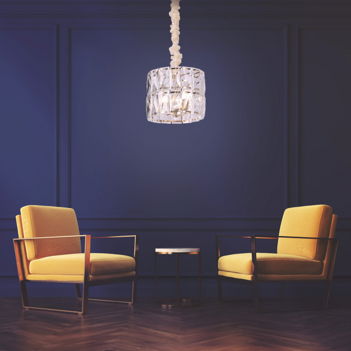 Lustra lux rotunda Everly Ø 40/60 cm metal/sticla, inaltime reglabila, P0350 - Maxlight [5]