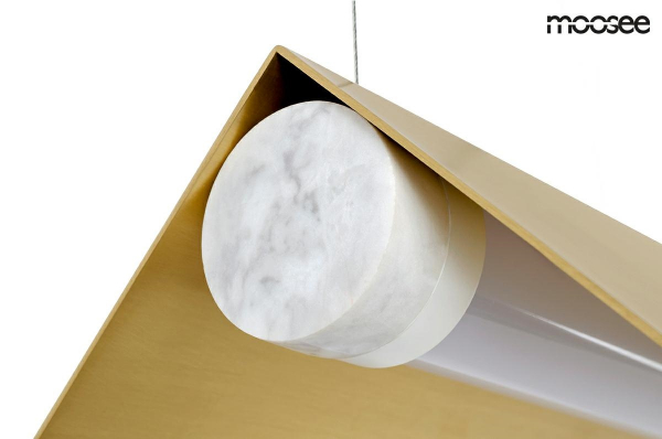 Lustra metalica aurie Roof 63/105 cm design lux modern in forma de acoperis, MSE010100126 - King [3]