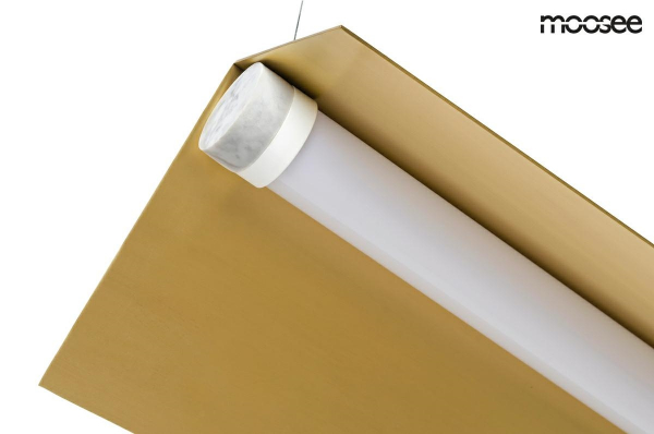 Lustra metalica aurie Roof 63/105 cm design lux modern in forma de acoperis, MSE010100126 - King [4]