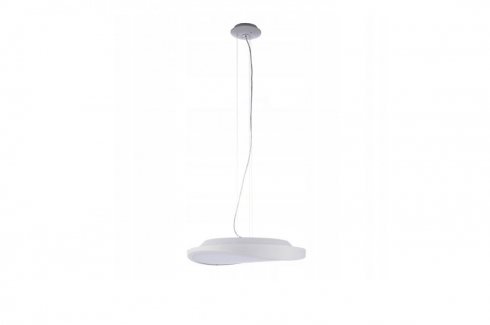 Lustra moderna alba/crom tip pendul Gilo Ø 48/58 cm, metal si sticla, AZ 0987 - Azzardo [2]
