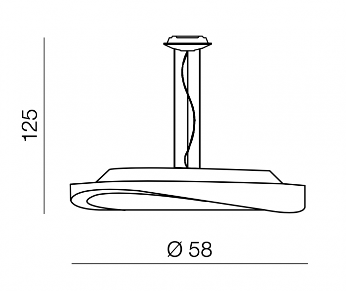 Lustra moderna alba/crom tip pendul Gilo Ø 48/58 cm, metal si sticla, AZ 0987 - Azzardo [9]