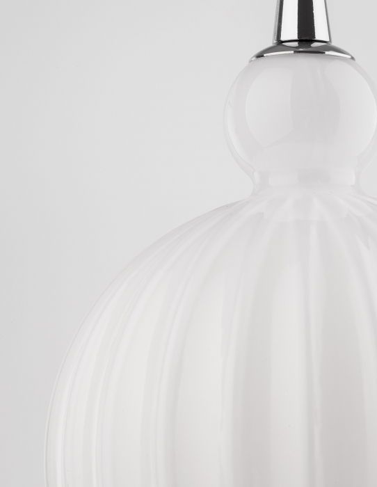 Lustra moderna alba forma rotunda Teres Ø15/28 cm, sticla opal, 9190883 - Novaluce [9]
