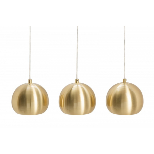 Lustra moderna Anita 65 cm, 3 abajururi din metal auriu [1]