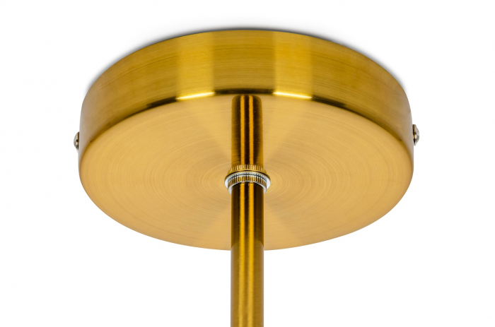 Lustra moderna aurie Koffi premium, abajur glob alb sticla, structura metal, XCP8035-1 - King [5]