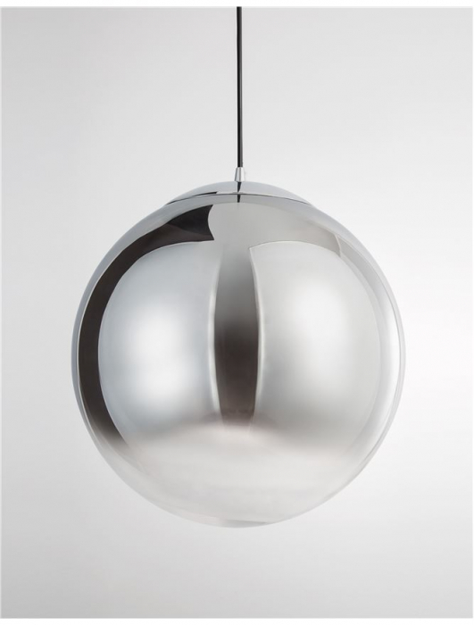 Lustra moderna glob sticla fumurie Laila, Ø 20/30/40 cm, inaltime reglabila, 9080200 - Novaluce [13]