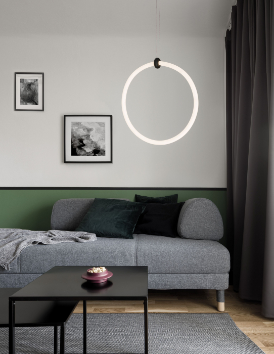 Lustra moderna inel LED Lavone Ø38 cm, stil minimalist, 9892164 - Novaluce [5]